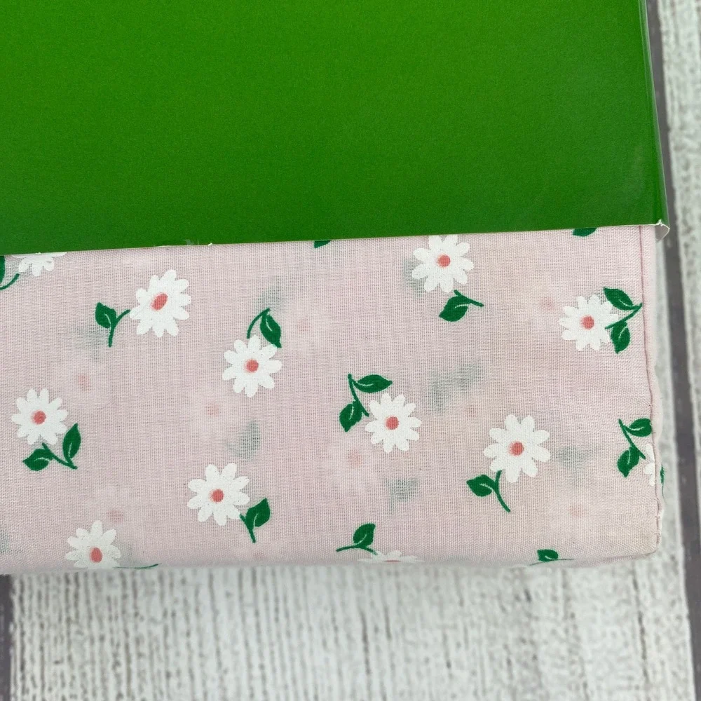 Kate Spade Sheet Set FULL Pink Daisy Floral 100% Cotton Percale Cottagecore